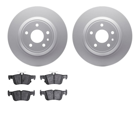 4502-99040, Geospec Rotors With 5000 Advanced Brake Pads,  Silver